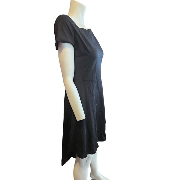 Sarin Mathews Off Shoulder Fit & Flare  High Low Hem Minimalist Dress Womens L - Picture 6 of 7
